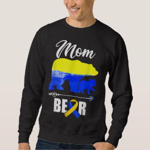 Mom Bear Trisomy 21 Down Syndrome Awareness Day Ma Sweatshirt