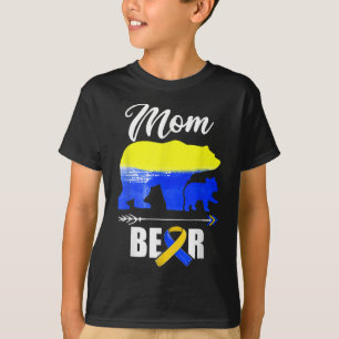 Mom Bear Trisomy 21 Down Syndrome Awareness Day Ma T-Shirt