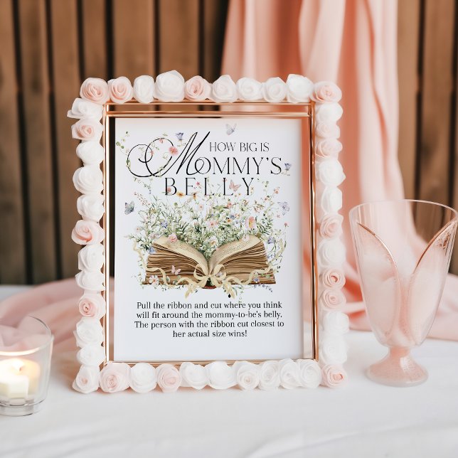 Mom Belly New Chapter Book Theme Wildflower Poster (Creator Uploaded)