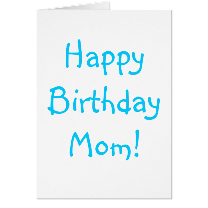 mom birthday card