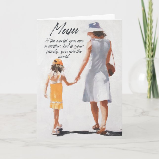 Mom Birthday Cards for Mother with Verse (Front)