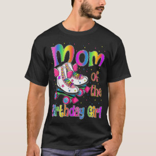 Mom Birthday Rolling Skate Birthday family Party T-Shirt