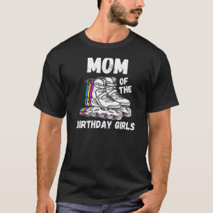 Mom Birthday Rolling Skate  Birthday Family Party T-Shirt