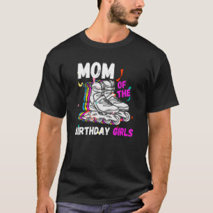 Mom Birthday Rolling Skate  Birthday Family Party T-Shirt