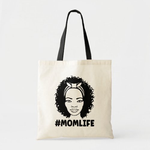 Mom Black Girl Magic Afro African  American Woman Tote Bag