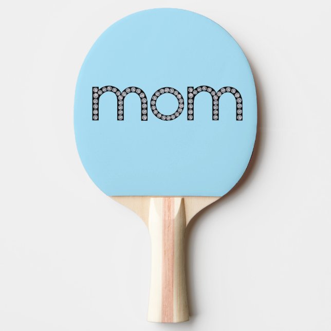 Mom bling ping pong paddle (Front)