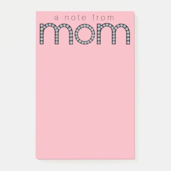 Mom Bling Post-it Note Pad by ComicDaisy at Zazzle