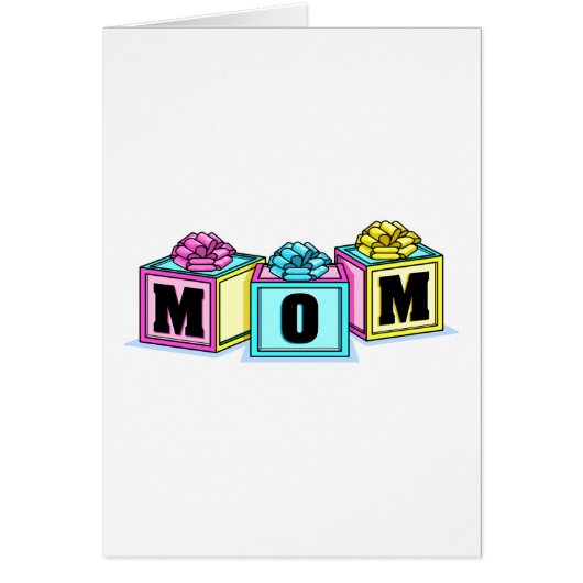 Mom (Blocks) Cards (Front)