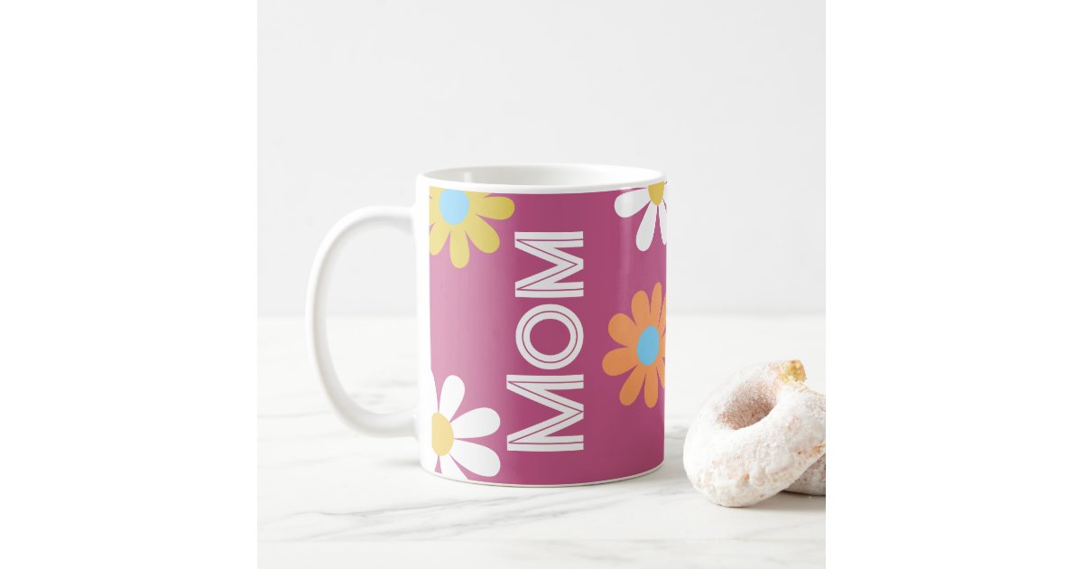 Elegant Floral Happy Mother's Day, Coffee Mug, Zazzle
