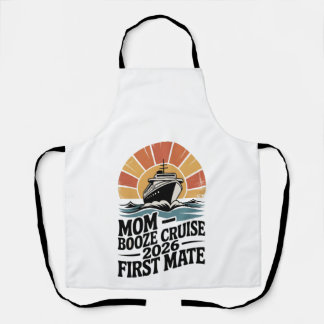 Mom Booze Cruise 2026 Family Matching  Apron