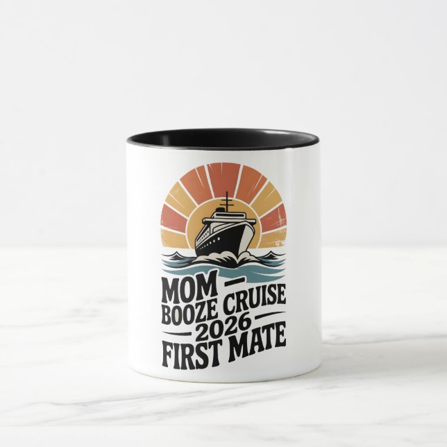 Mom Booze Cruise 2026 Family Matching  Mug (Center)