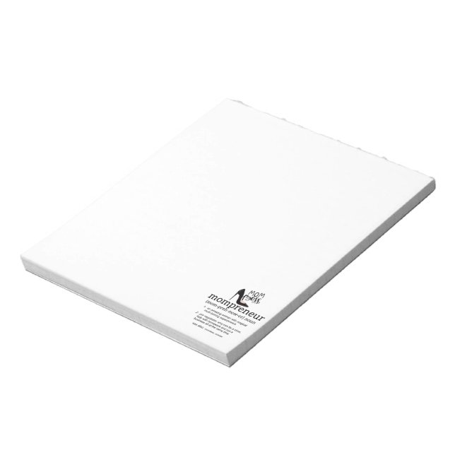 Mom Boss Mompreneur Notepad (Rotated)