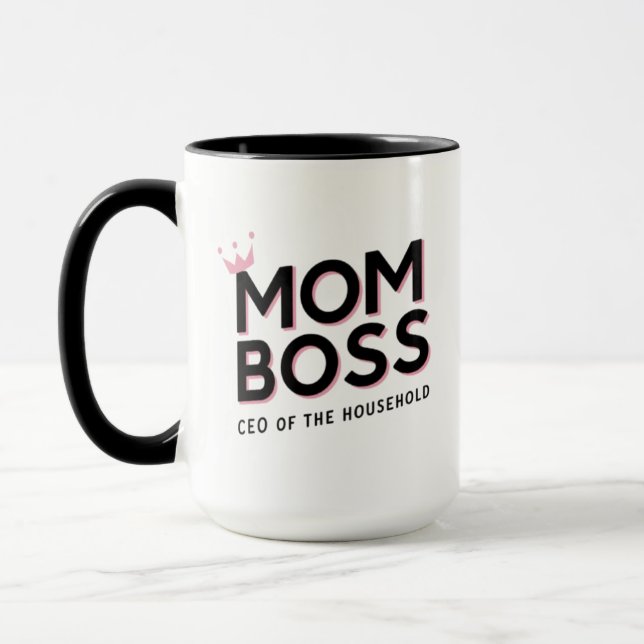 Mom Boss Mug (Left)