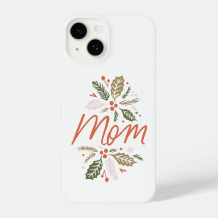 Mom Bright Holly Christmas iPhone 14 Case