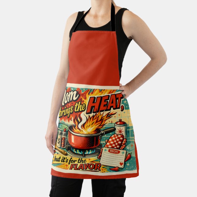 Mom brings the heat apron (Insitu)
