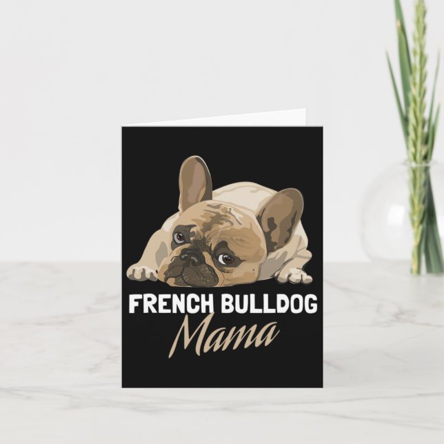Mom Bulldog Bull Dog Lovers  Card (Front)