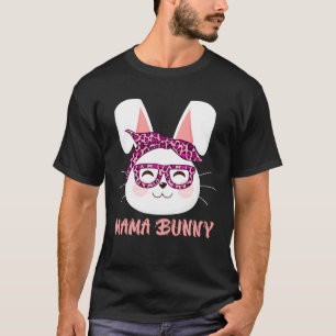 Mom Bunny face cool Easter Bunny Happy Easter Moth T-Shirt