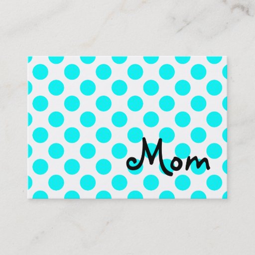 Customizable Mom Business Card