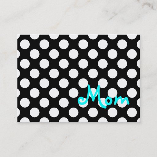 Customizable Mom Business Card