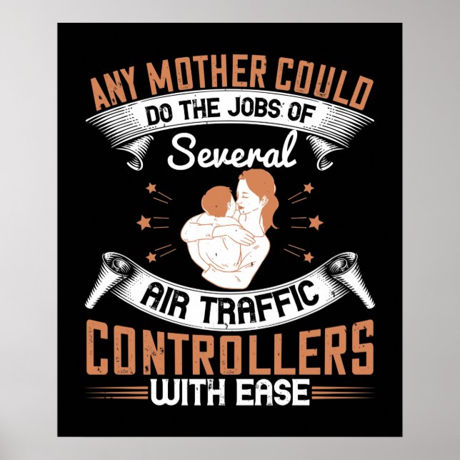 Mom - Busy like Air Traffic Controllers Poster (Front)