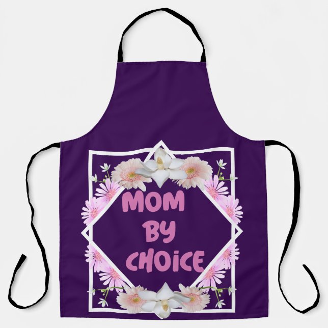 Mom By Choice Adoptive Mom Apron (Front)