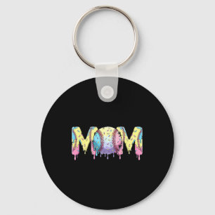 Mom Bysebyll Drip Ice Cream With Sprinkles  Keychain
