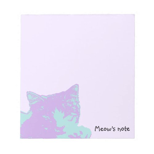 Mom Cat Dad Cat Unicorn Meow Notepad