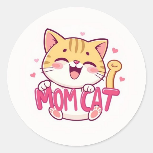 Mom Cat Sticker (Front)