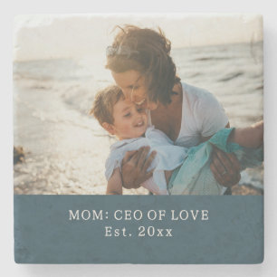 'Mom: CEO of Love' Birthday Gift Mother's Day Stone Coaster