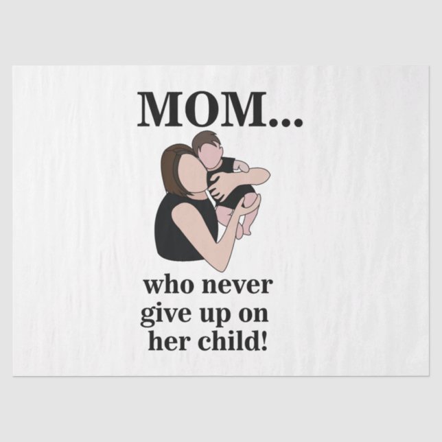 Mom Child Mother Birthday Tissue Paper (Front)