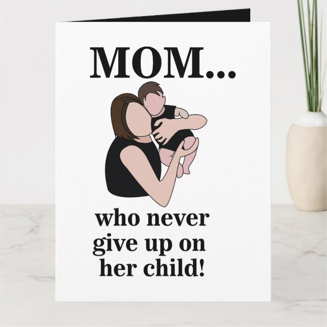 Mom Child Mother Mommy Card (Front)