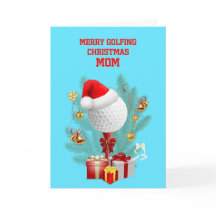 Mom Christmas Golfball
