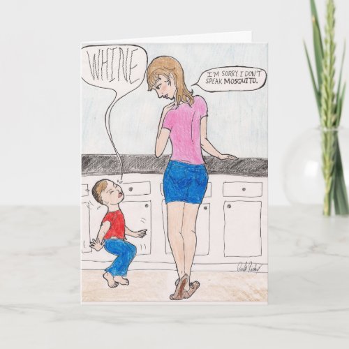 Mom Comic Whine Card