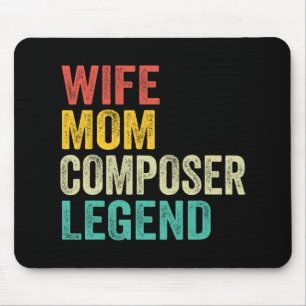 Mom Composer Legend Mother's Day Vintage  Mouse Pad