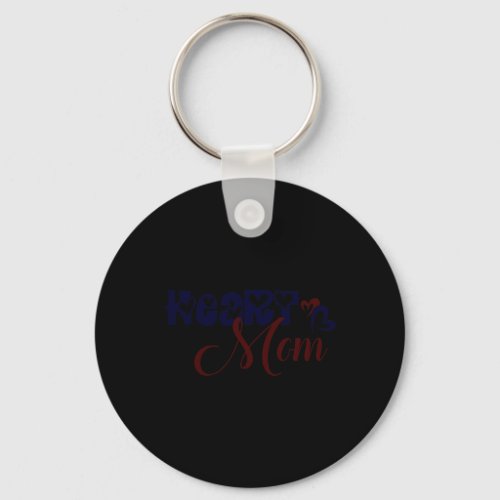 Mom Congenital Heart Defect Awareness S1  Keychain