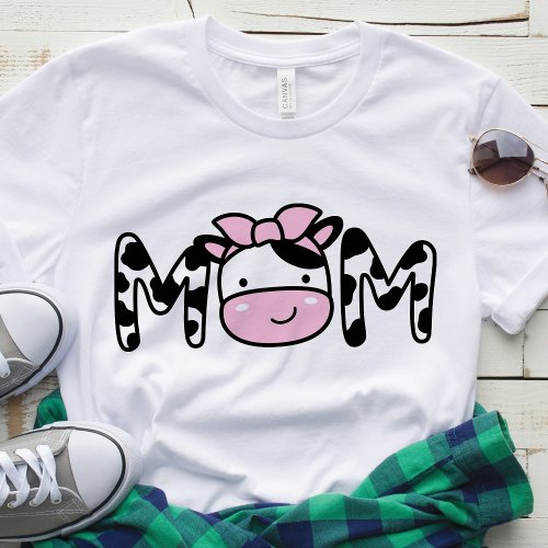 Mom Cow Birthday Party T_Shirt