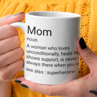 Definition of Mom Fun Dictionary Custom Mug
