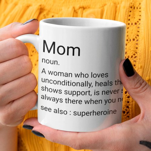 Mom Custom Definition For Mothers Day Coffee Mug
