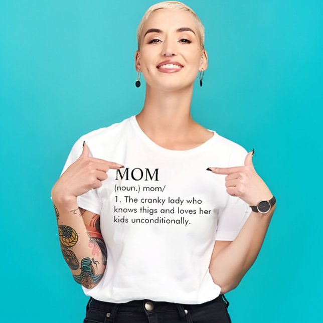 Mom Custom Funny Definition Gift for Mother T-Shirt (MOM GIFT SHIRT)