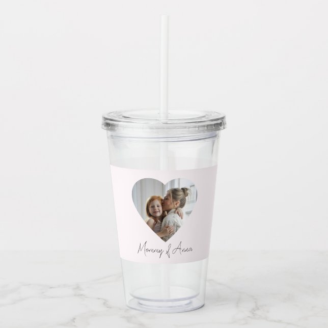 Mom Custom Name & Photo | Acrylic Tumbler (Front)