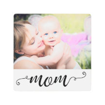 Mom Custom Photo Family Calligraphy mother's day