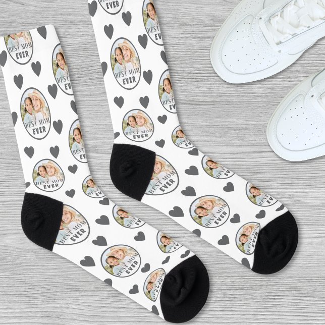 Mom Custom Photo Mothers Day Socks (Mom Custom Photo Mothers Day Socks)