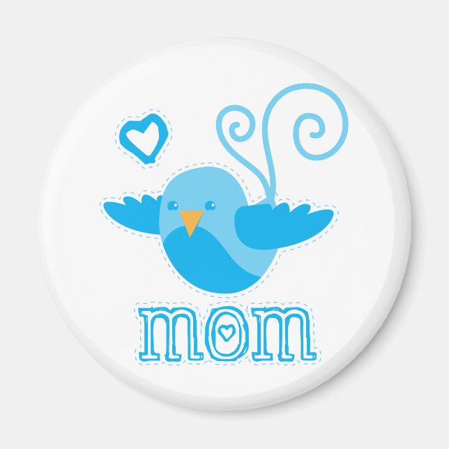 mom cute birdy magnet (Front)