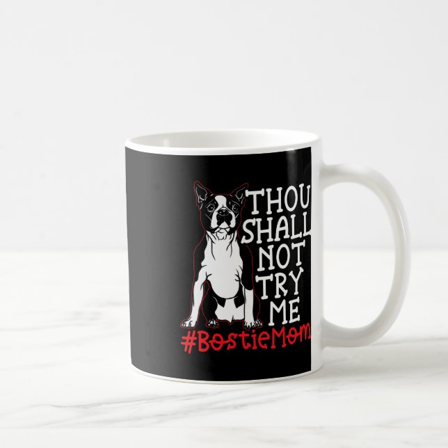 Mom Cute Boston Terrier Dog Lover  Coffee Mug (Right)