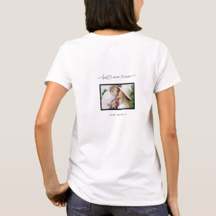Mom cute modern script photo gift  T-Shirt