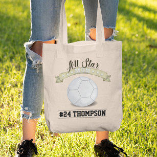 Mom Cute Whimsical All Star Volleyball Vintage Tote Bag
