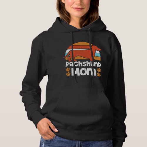 Mom Dachshund Mom 2Dogs Hoodie