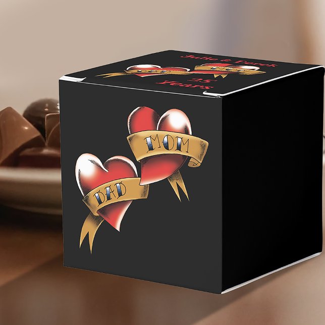 Mom & Dad Anniversary Party Favor Boxes (Creator Uploaded)