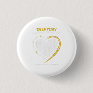 Mom Dad Gold In Memory Daughter Childhood Cancer A Button