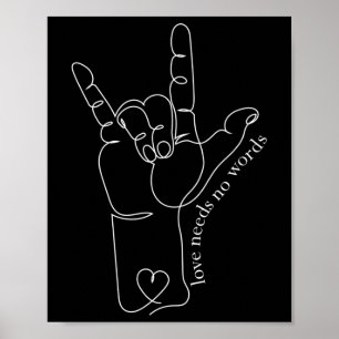 Mom Dad Kids Autism Awareness Teacher Sped Deaf Sl Poster